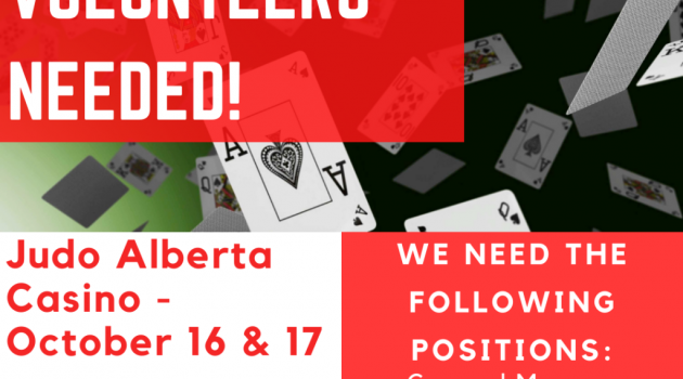 Casino Volunteers Needed for October 16 & 1﻿7!