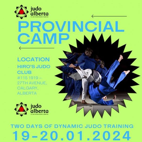Judo Alberta Provincial Training Camp – January 19-20, 2024